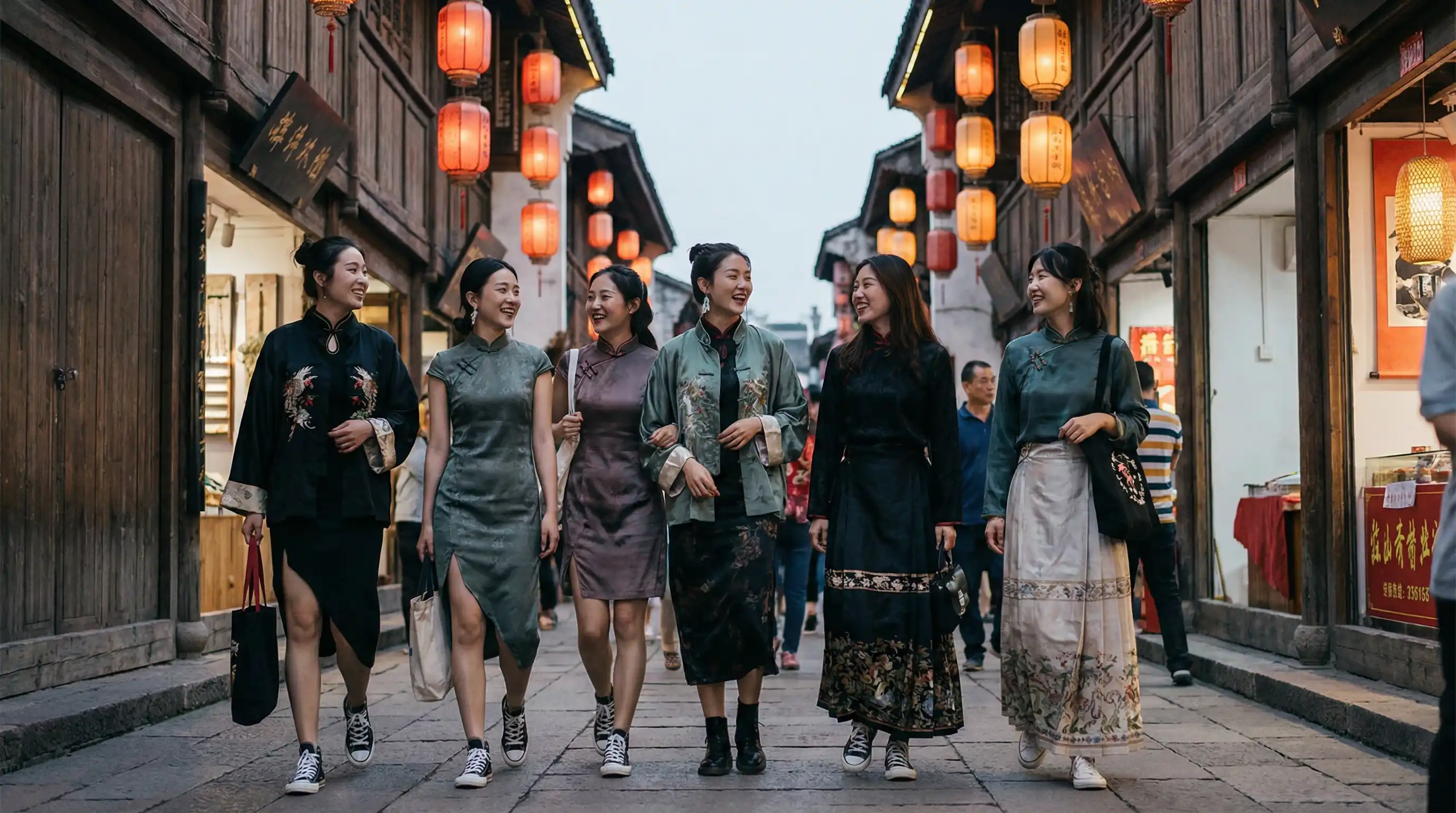 黑桃app 新中式时尚穿搭街拍